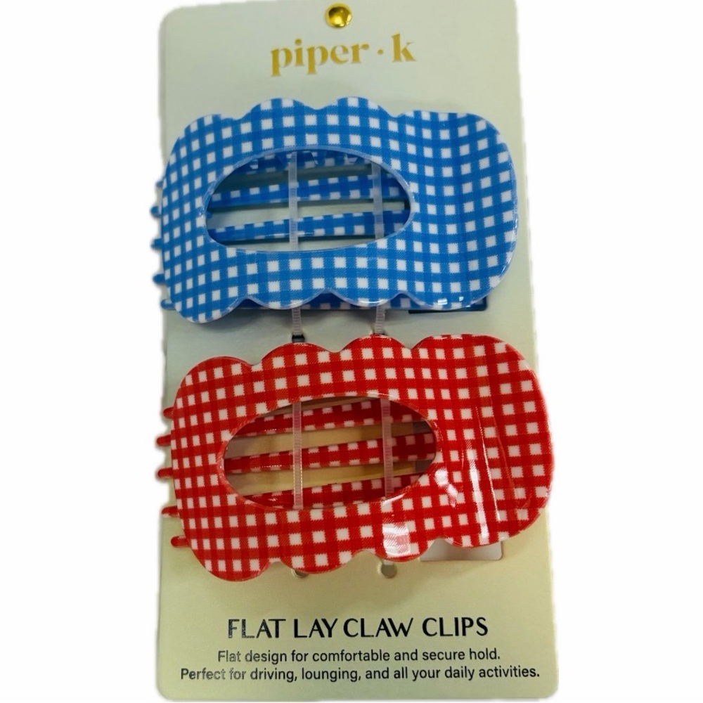 NWT ⚜️♥️💙⚜️ PIPER K FLAT LAY CLAW CLIPS SET OF 2